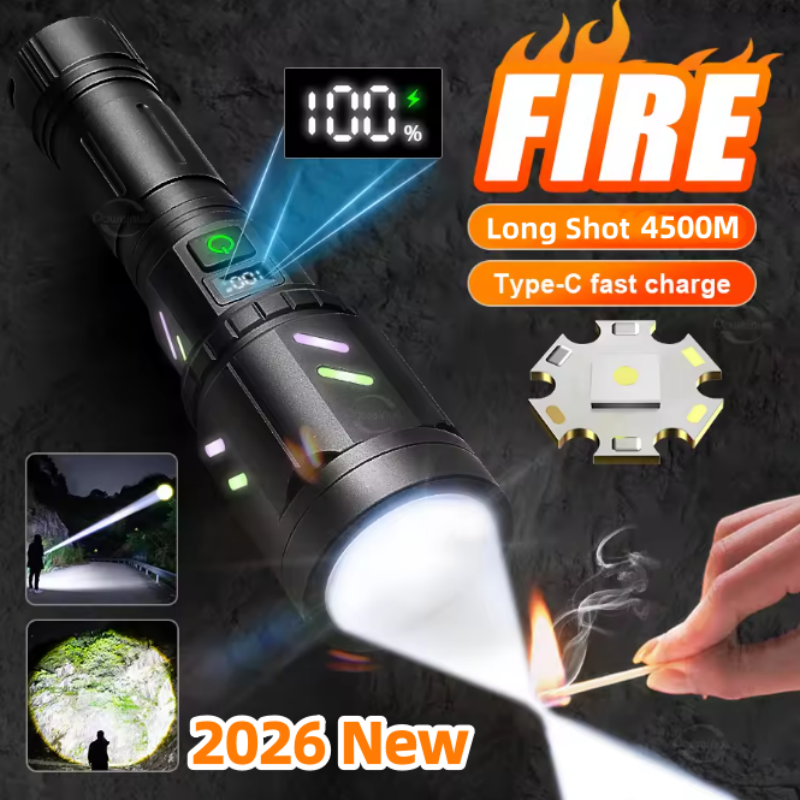 Outdoor Adventure Inc - 1000000LM Tactical Firestarter Flashlight High Power