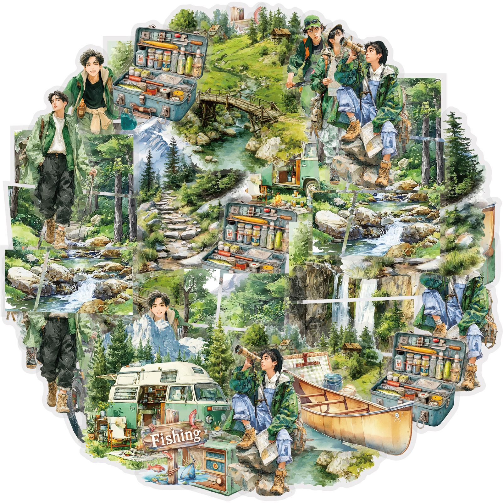 Outdoor Adventure Toys - Etori Life Deep Forest Exploration 15Pcs