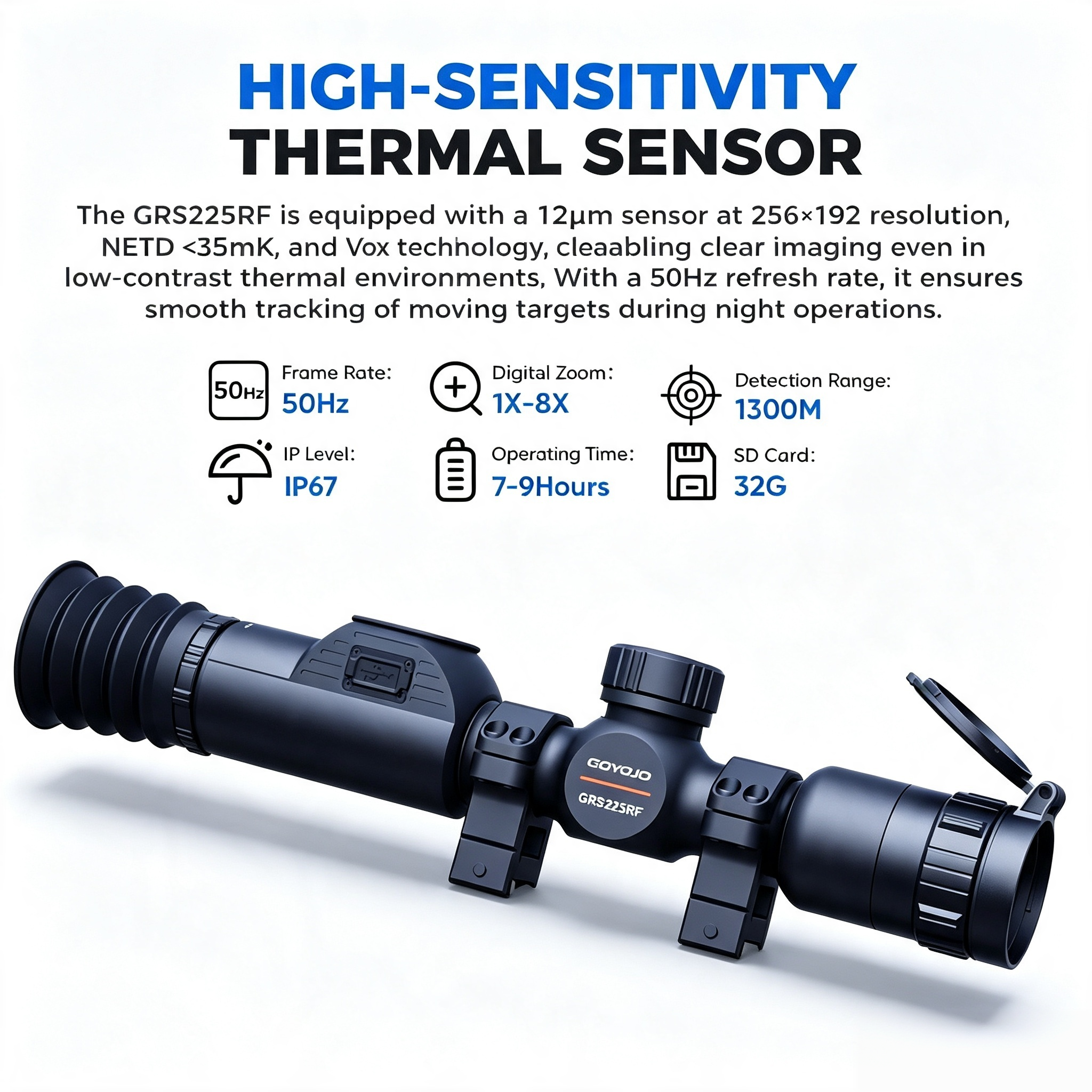Outdoor Adventure Images - GRS225/GRS225RF Thermal Imaging 1-8x Magnification Zoom