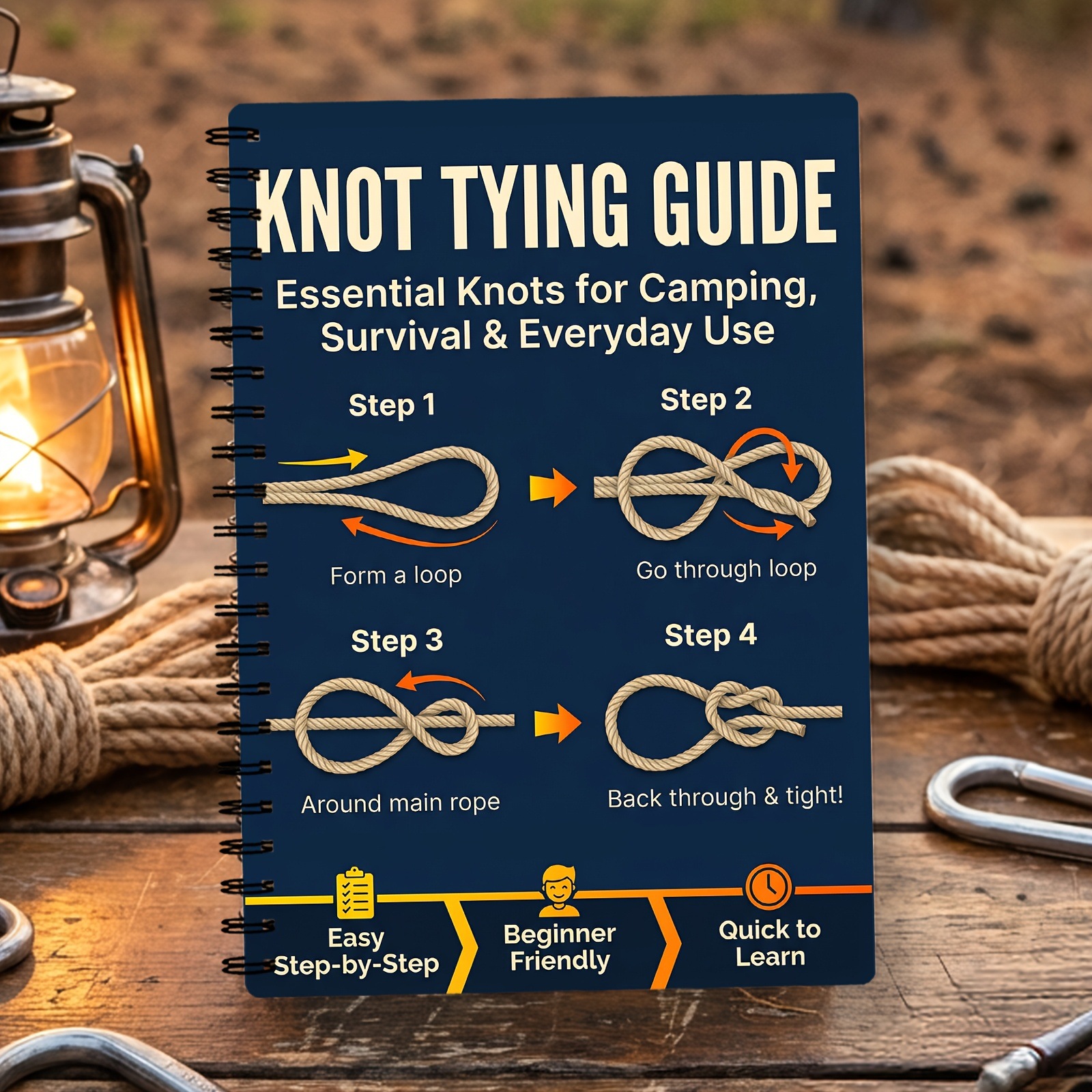 Outdoor Adventure For Adults - Outdoor Survival Knots StepbyStep Guide Camping