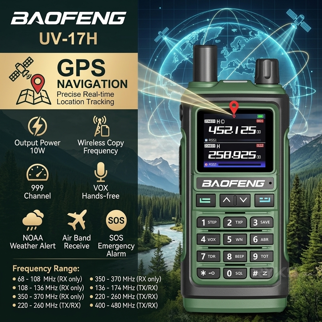 Outdoor Adventure Inc - Outdoor Adventure Radio Baofeng Uv-17H Gps
