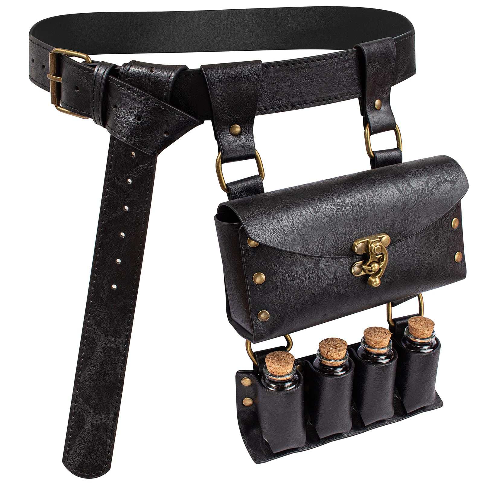 Outdoor Adventure For Adults - Medieval Retro Steampunk Studded Faux Leather