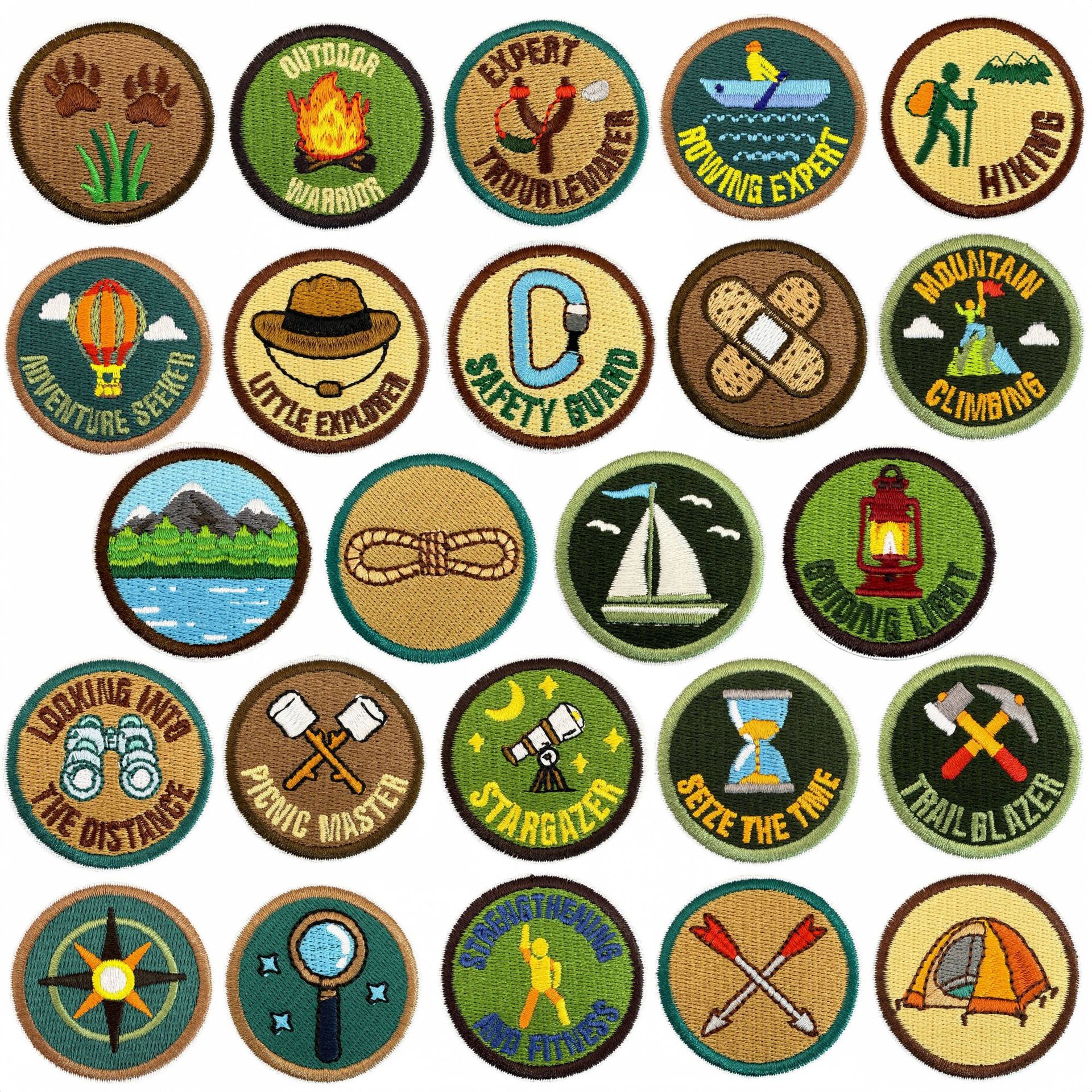 Outdoor Adventures Clothing - Cartoon Outdoor Adventure Emblem Clothing Accessories