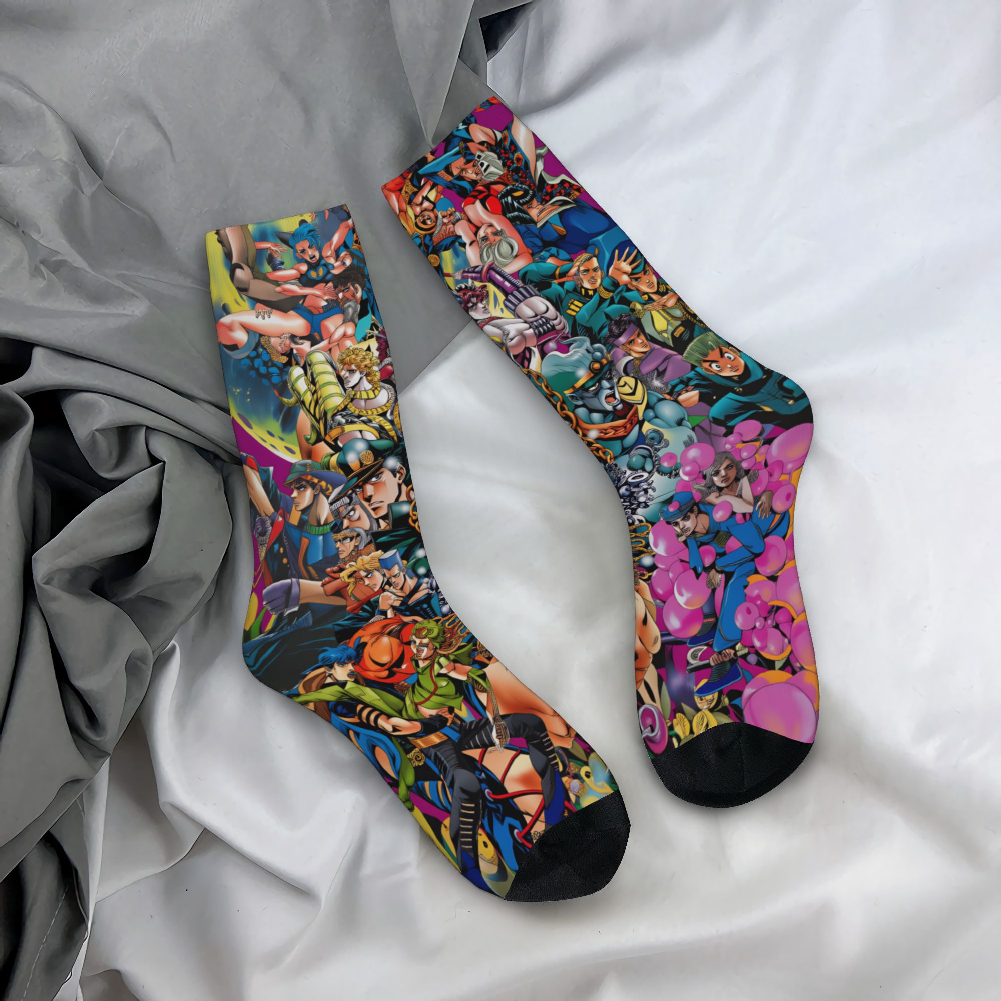 Outdoor Adventure Japan - JoJos Bizarre Adventure Socks Graphic Stockings