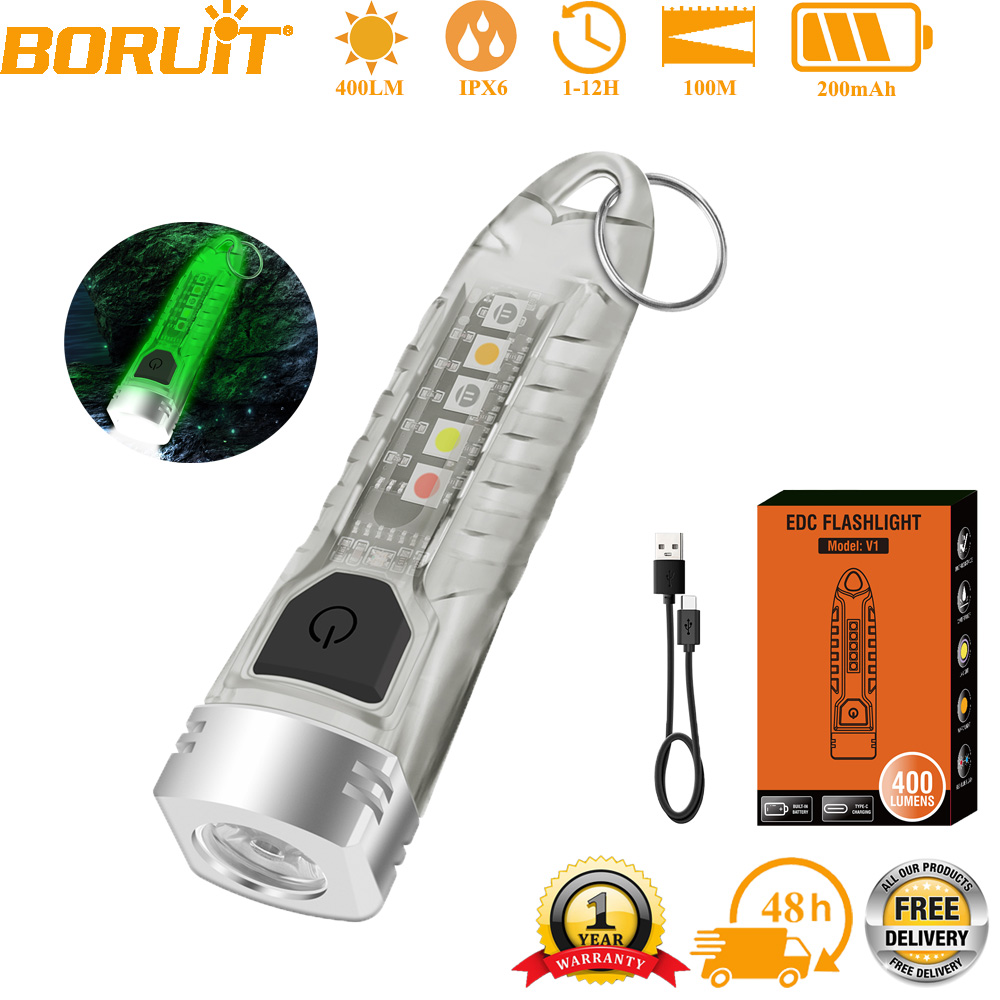 Outdoor Adventure Inc - BORUiT V1 LED Keychain Portable Fluorescent