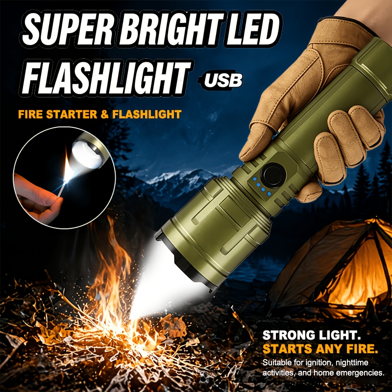 Outdoor Adventurer - Flashlight Lighter & Power Bank Combo,Rechargeable,Zoomable
