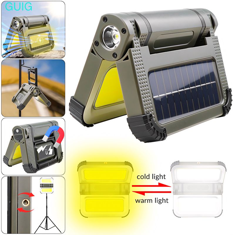 Outdoor Adventure Inc - 180COB LED Magnetic Work Light Solar