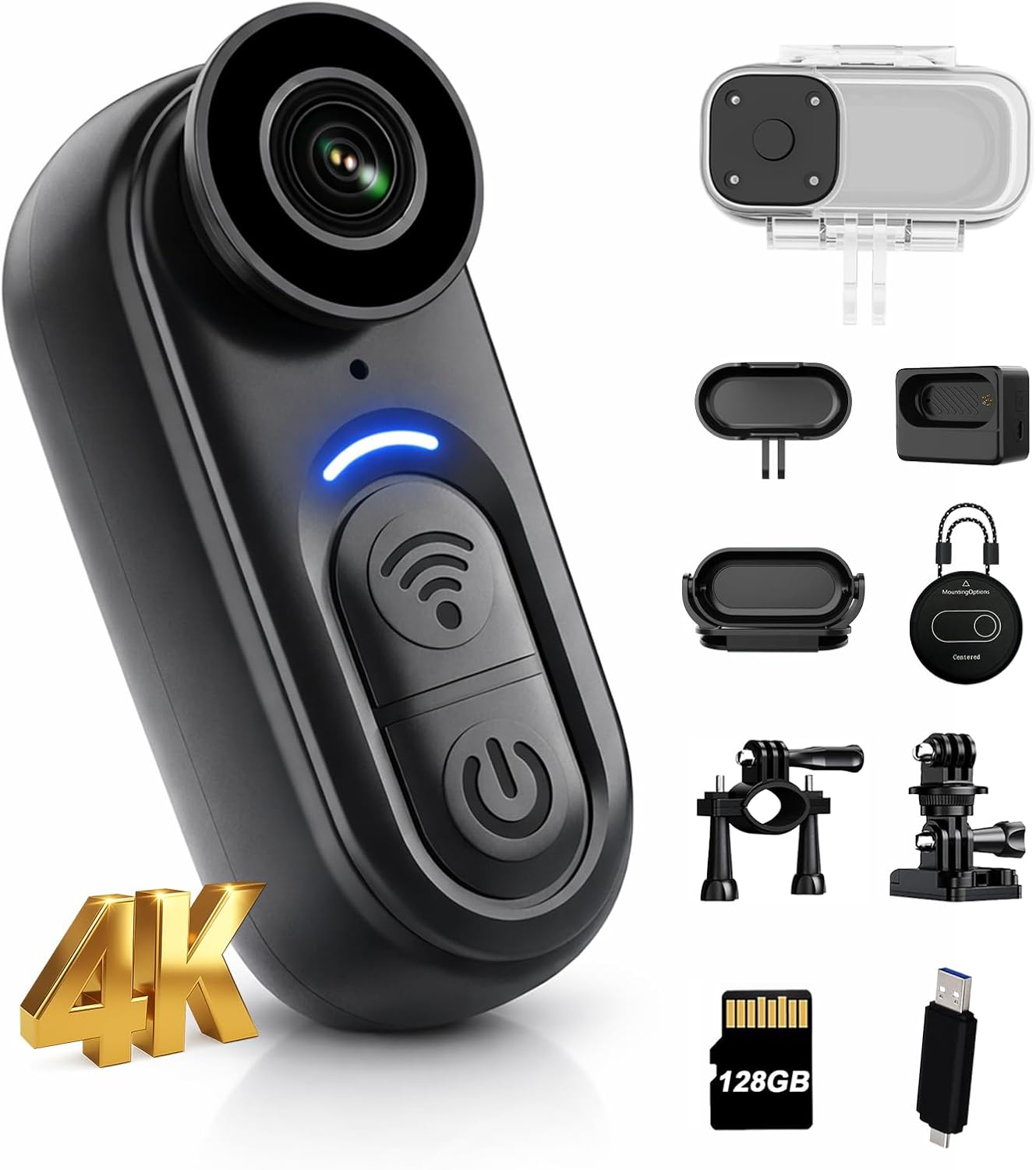 Outdoor Adventure Images - 4K Compact Body Camera with 6-Axis