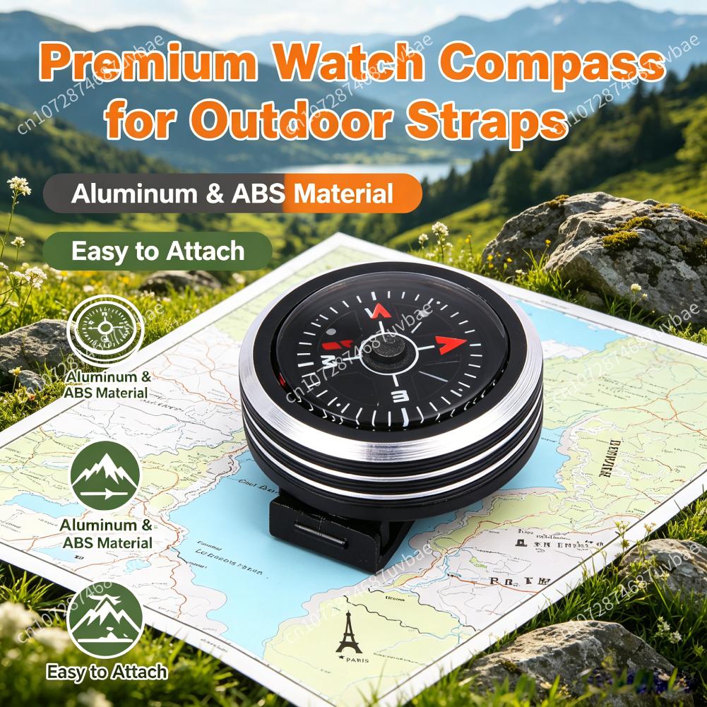 Outdoor Adventure Guide - High-Grade Detachable Watch Band Compass For