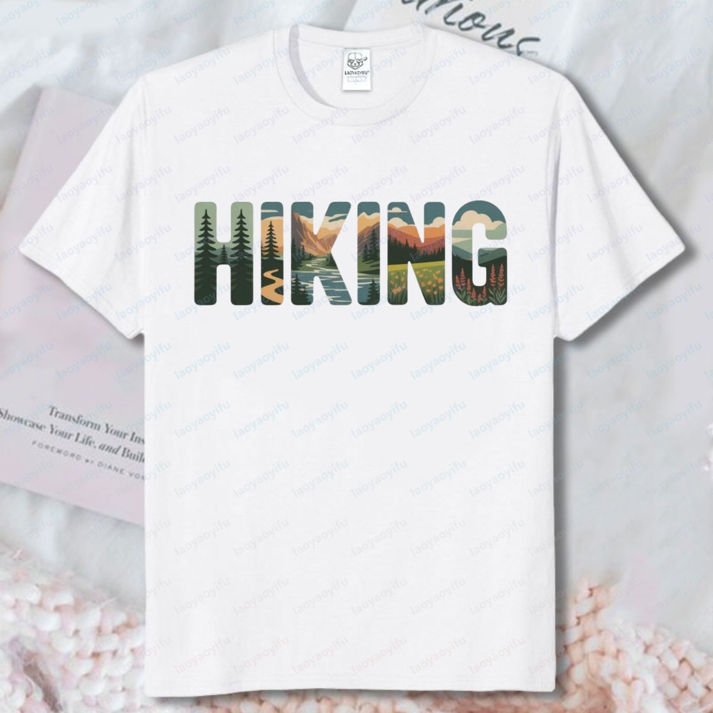 Outdoor Adventures Clothing - Hiking Tees Nature Landscape Letters Outdoor