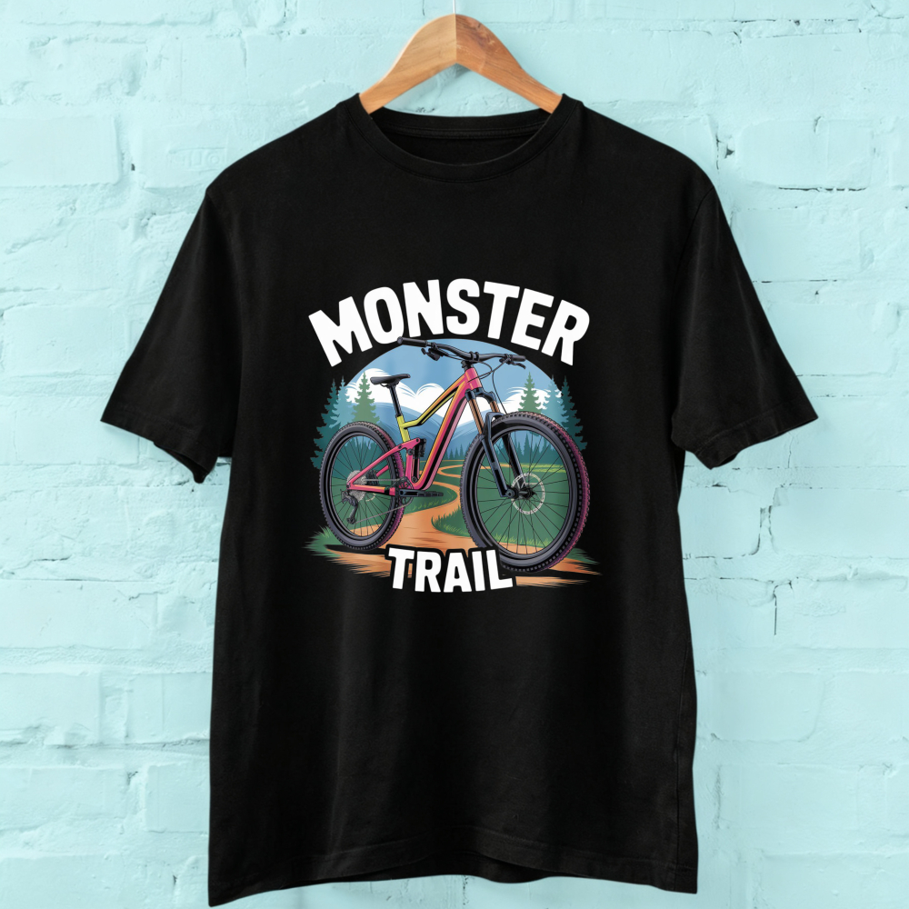 Outdoor Adventure Hobbies - Monster Trail Mountain Bike Forest Landscape