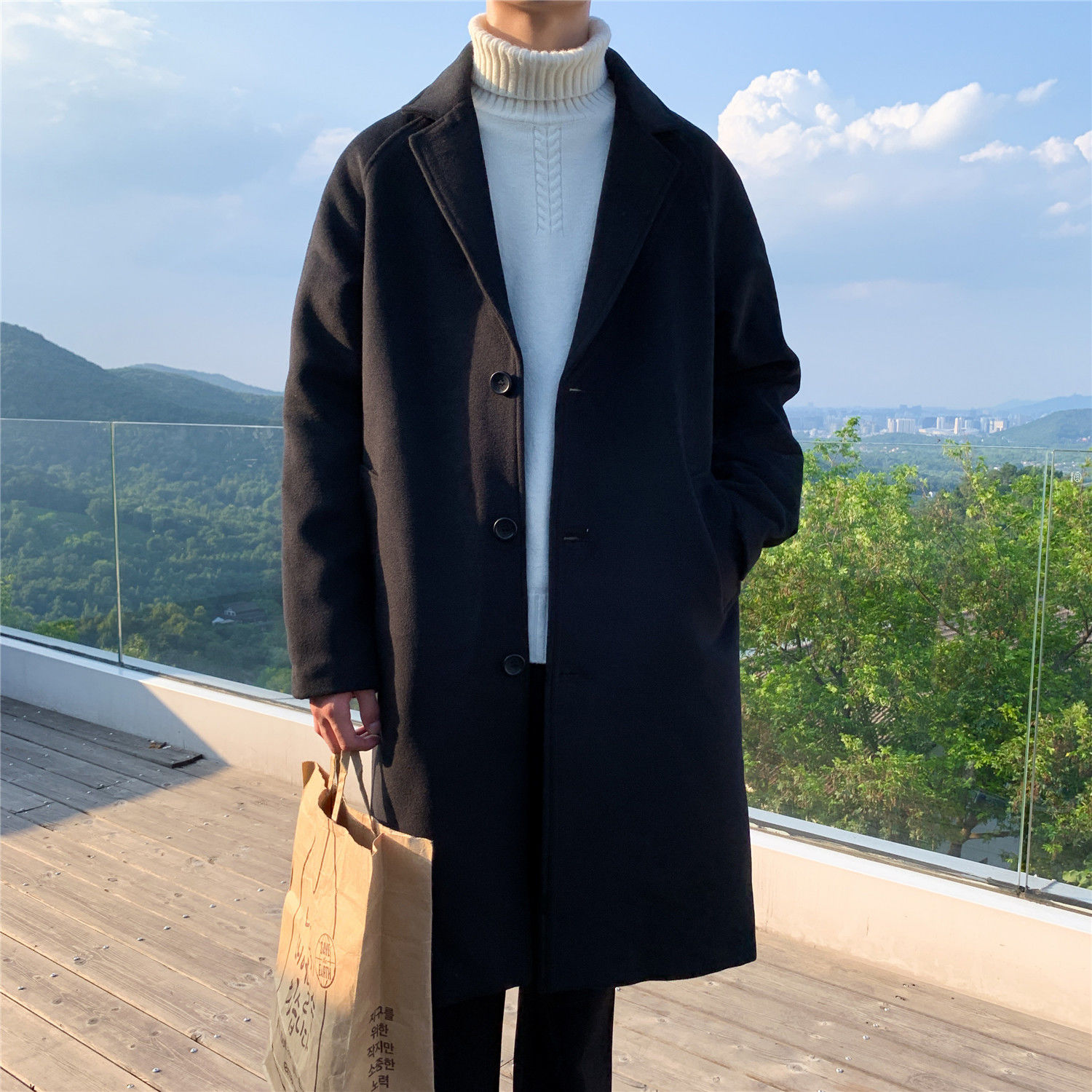 Wool Blend Coat Grey Mans Clim - đánh giá và giá Outdoor Adventure Hobbies