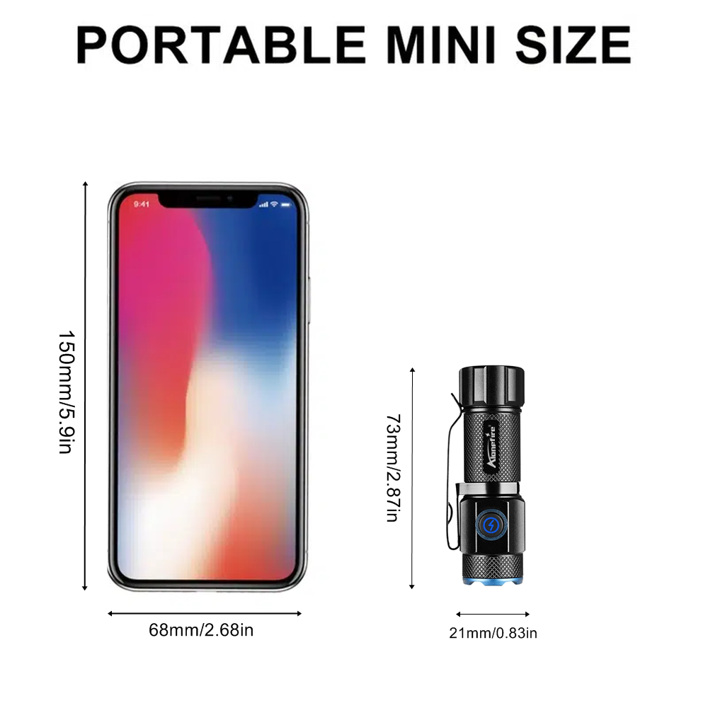 6500K Mini Flashlight High Bri - đánh giá và giá Outdoor Adventure Inc