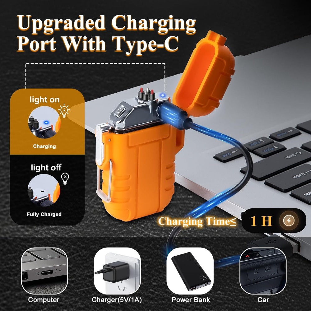 Waterproof USB C Rechargeable  - đánh giá và giá Outdoor Adventure Images