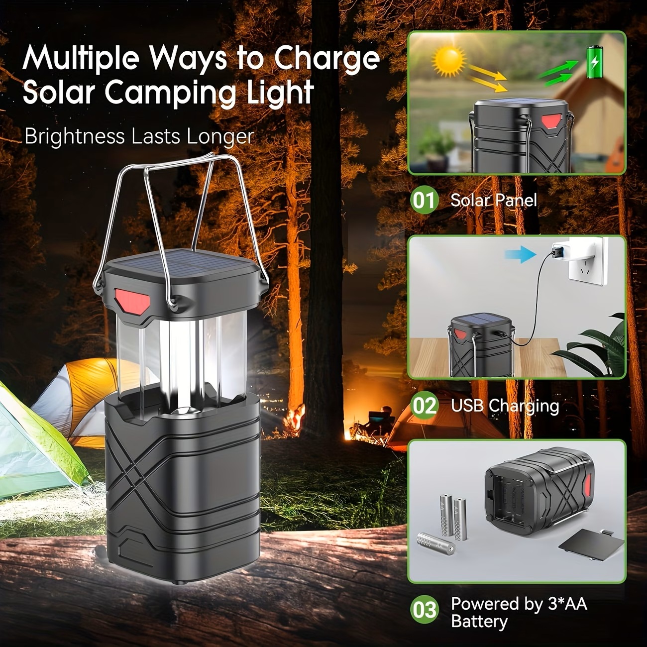 Solar Camping Lantern 2/4-Pack - đánh giá và giá Outdoor Adventure Inc