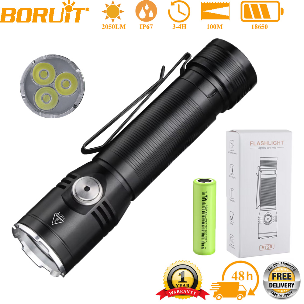 BORUiT 2050LM ET20 Super Brigh - đánh giá và giá Outdoor Adventure Inc