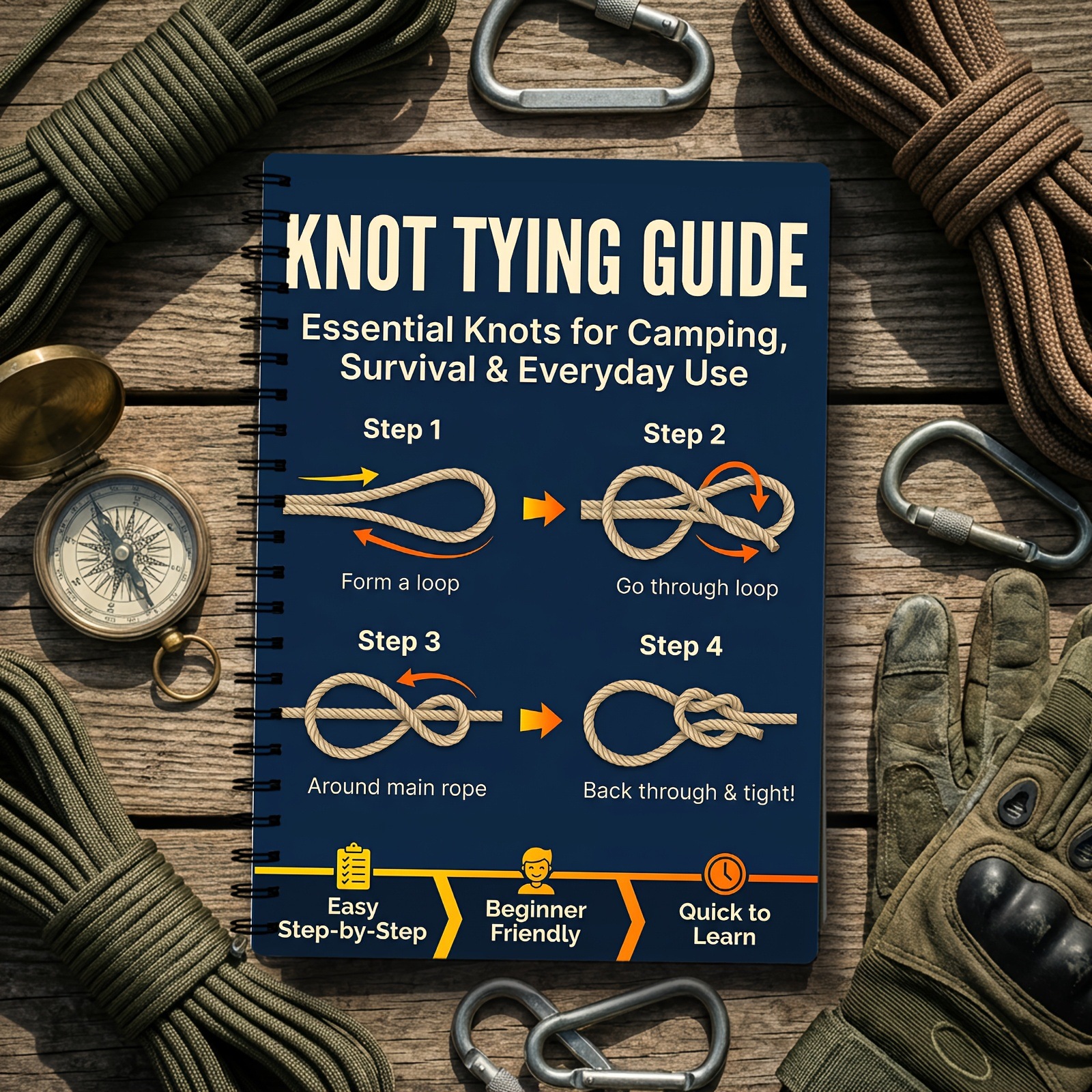 Outdoor Survival Knots StepbyS - đánh giá và giá Outdoor Adventure For Adults