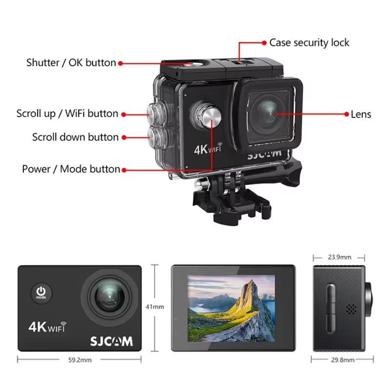 SJCAM SJ4000 Air 4K Recording  - đánh giá và giá Outdoor Adventure Images