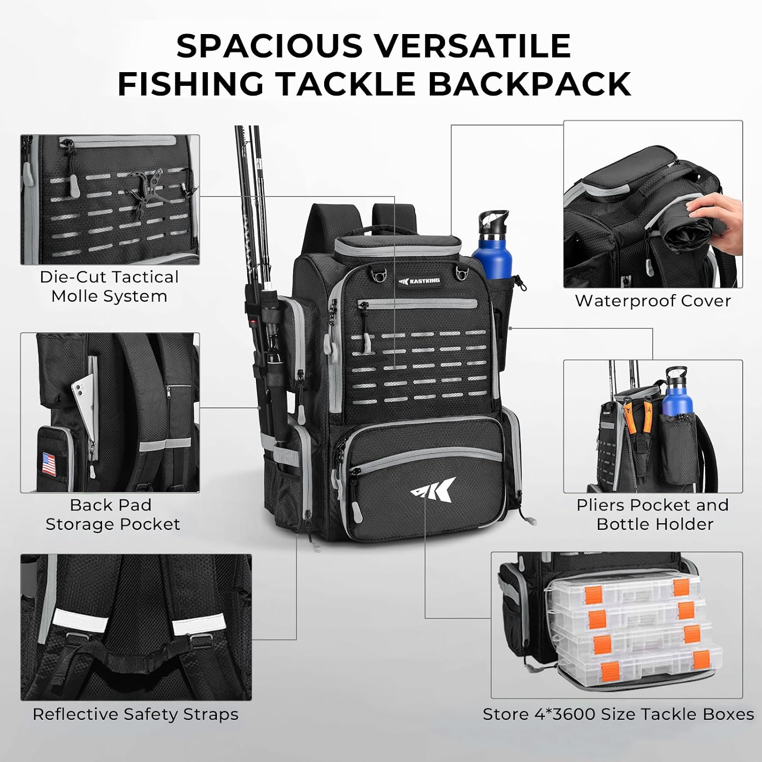 Waterproof Fishing Backpack wi - đánh giá và giá Outdoor Adventure Images