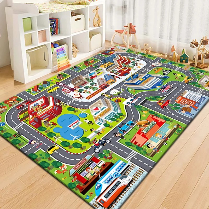 Colorful Kids City Map Play Ma - đánh giá và giá Outdoor Adventure Toys