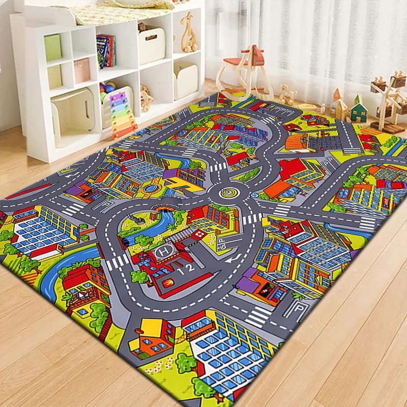 Colorful Kids City Map Play Ma - đánh giá và giá Outdoor Adventure Toys