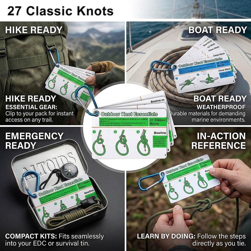 Outdoor Knots Pocket Guide Wat - đánh giá và giá Outdoor Adventure Guide