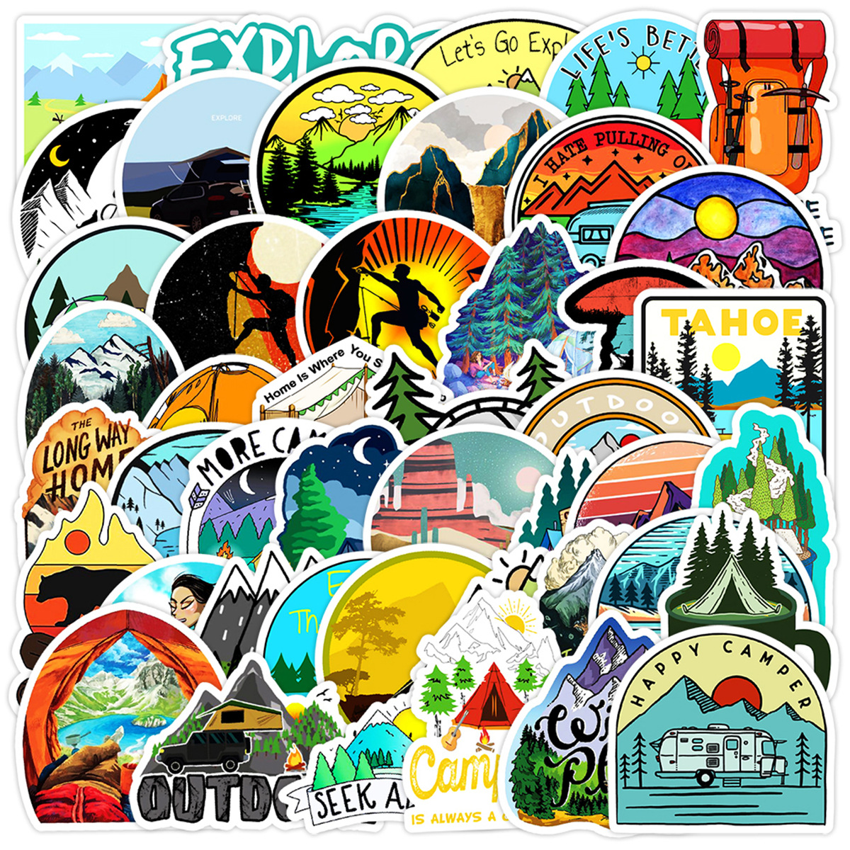 50PCS Sports Cartoon Stickers  - đánh giá và giá Outdoor Adventure Toys
