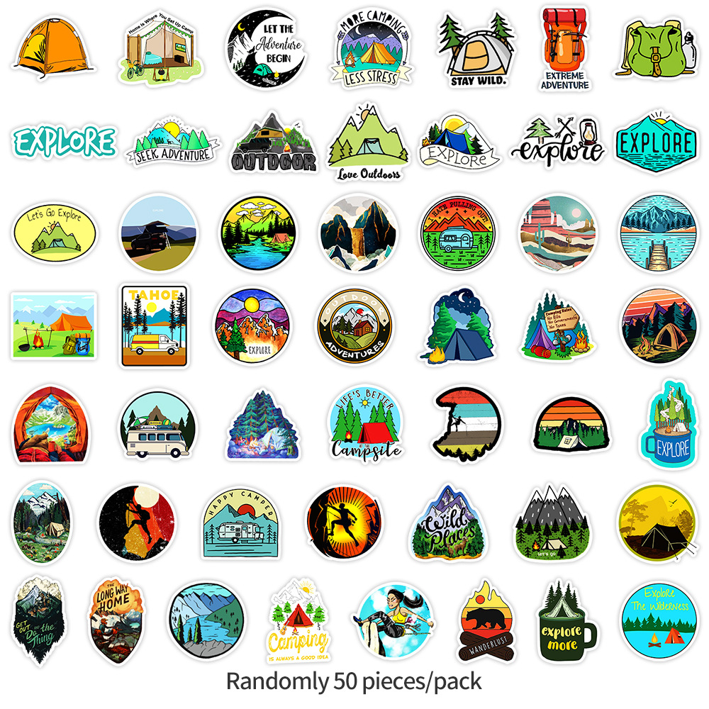 50PCS Sports Cartoon Stickers  - đánh giá và giá Outdoor Adventure Toys
