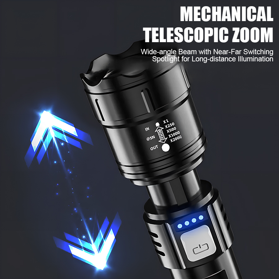 High Power P50 LED Flashlight  - đánh giá và giá Outdoor Adventurer