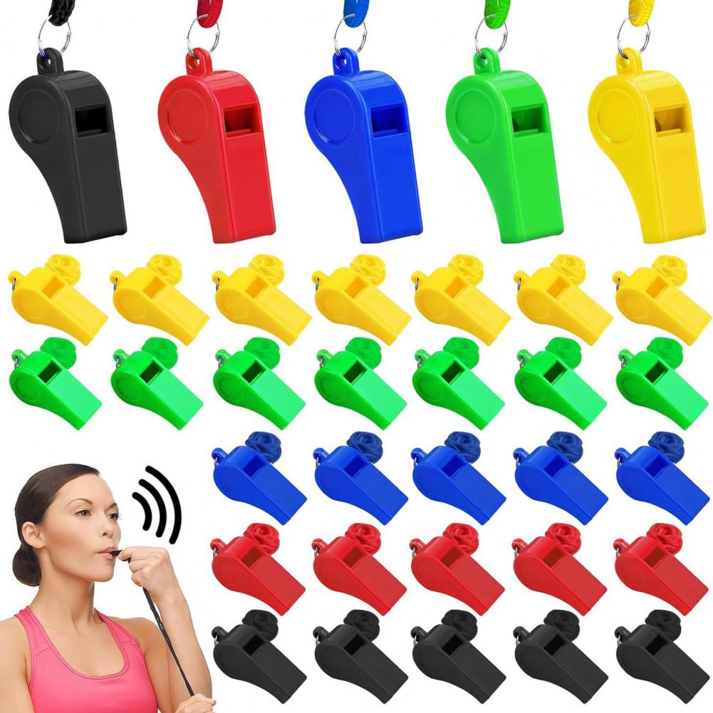 10Pcs Whistles With Lanyards L - đánh giá và giá Emergency Whistle Pea