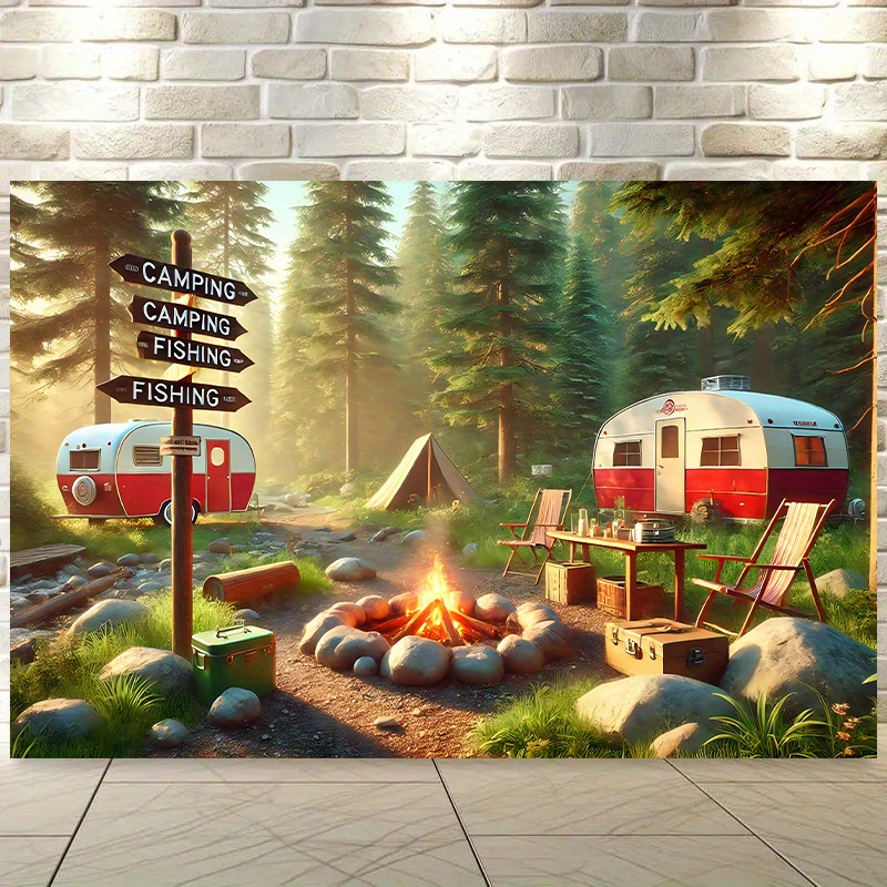 Camping RV Trailer Tapestry Ou - đánh giá và giá Outdoor Adventure Rv