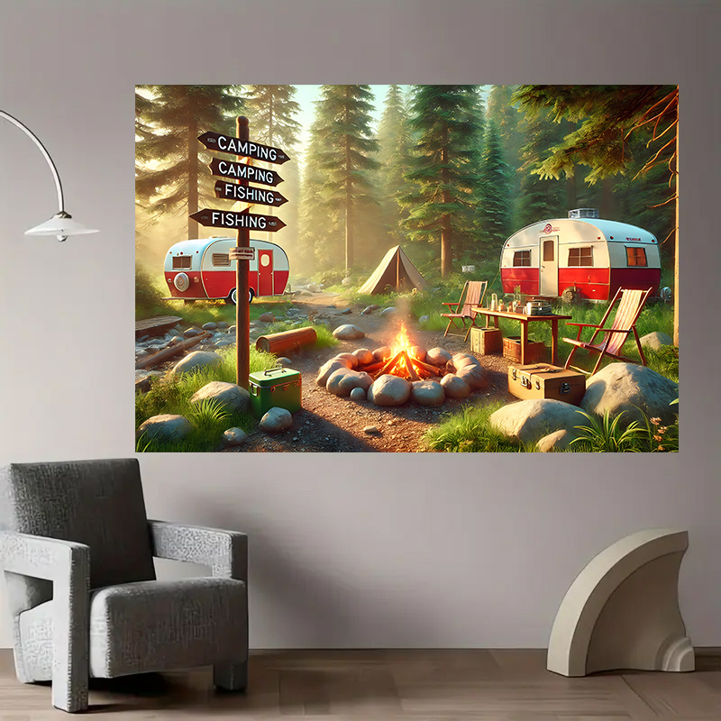 Camping RV Trailer Tapestry Ou - đánh giá và giá Outdoor Adventure Rv