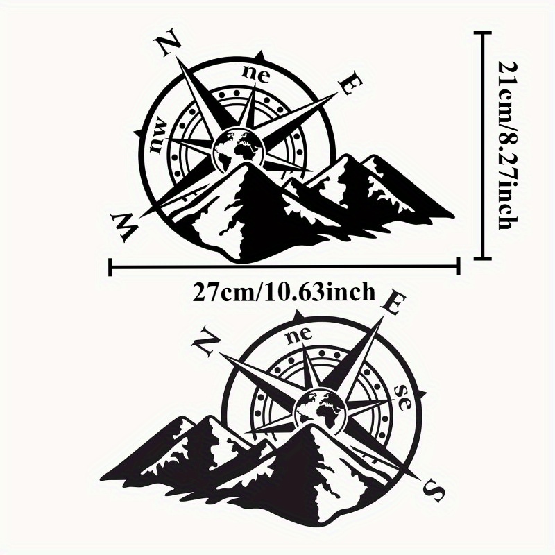 2Pcs Mountain Compass Vinyl St - đánh giá và giá Outdoor Adventure Rv