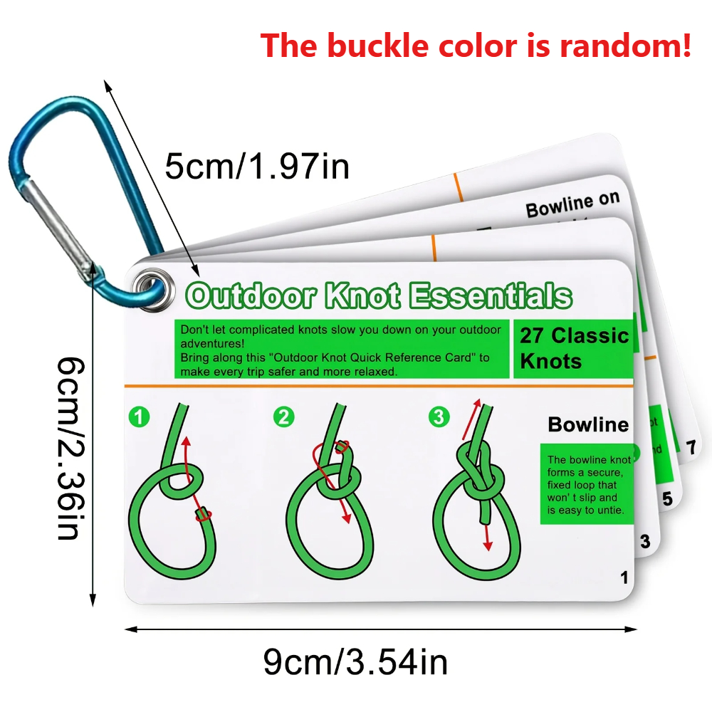 Outdoor Knot Tying Guide Cards - đánh giá và giá Outdoor Adventure Guide