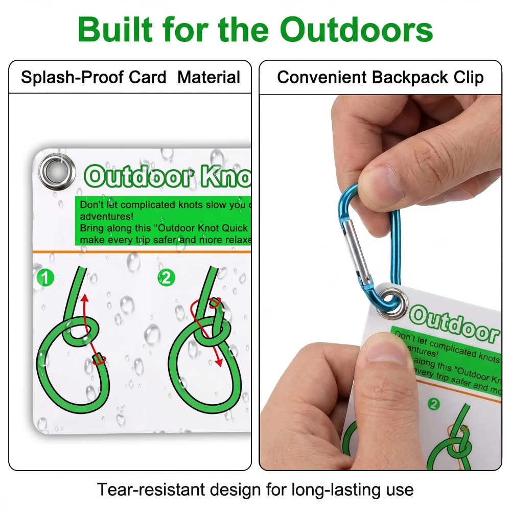 Outdoor Knot Tying Guide Cards - đánh giá và giá Outdoor Adventure Guide