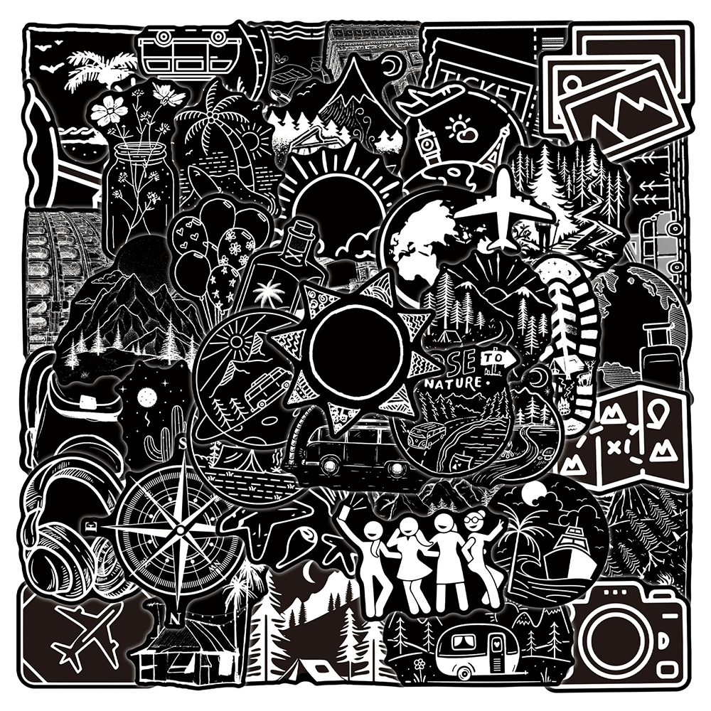 10/30/50pcs Black White Cartoo - đánh giá và giá Outdoor Adventure Toys