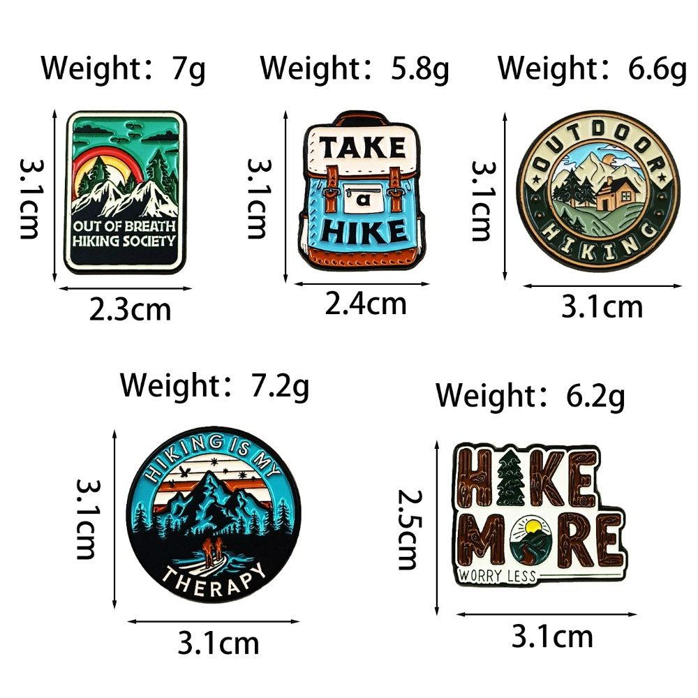 Vintage Outdoor Hiking Brooch  - đánh giá và giá Outdoor Adventures Clothing