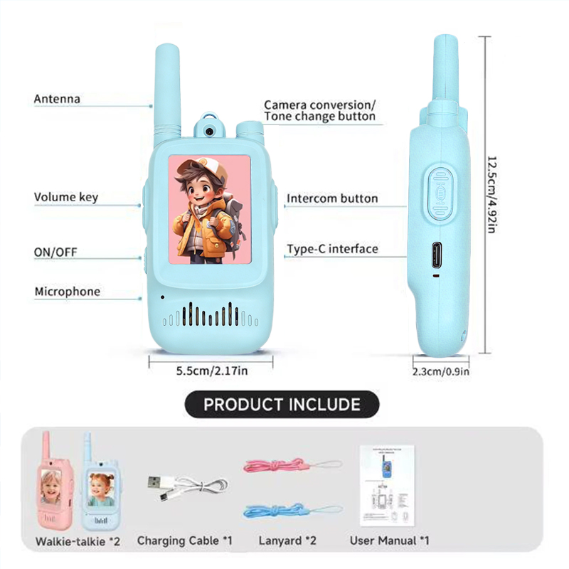 2pcs kids Video Walkie Talkie  - đánh giá và giá Outdoor Adventure Toys